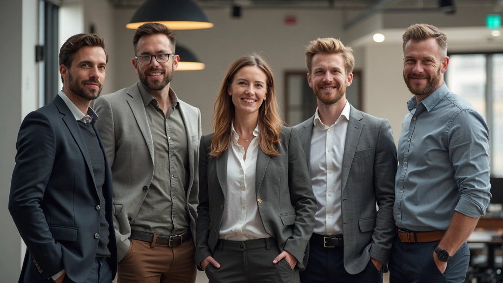 Succesvolle team met duimen omhoog na het voltooien van design thinking project met samenwerking en iteratie